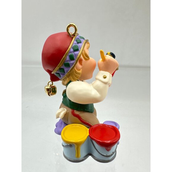 Hallmark Keepsake Collector Club Ornament Set Santa Elf Snowman 1999 Vintage - Picture 10 of 16